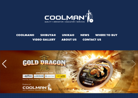 Coolman Website Screenshot