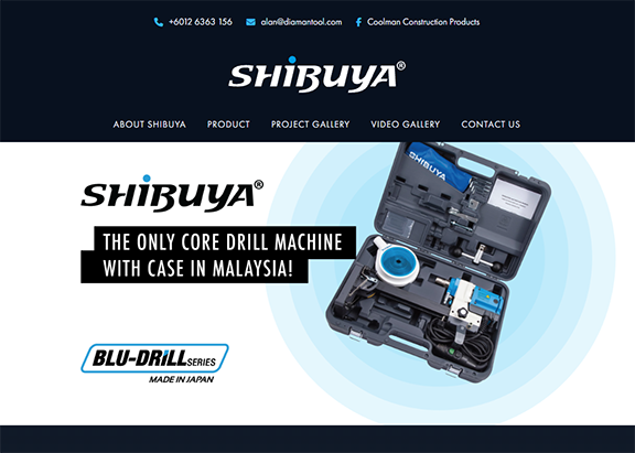 SHIBUYA Malaysia Website Screenshot